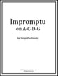 Impromptu on A-C-D-G piano sheet music cover